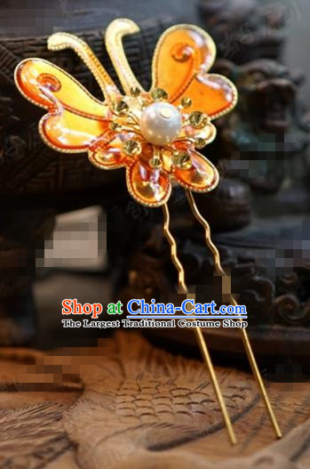 Chinese Ancient Wedding Hair Jewelry Accessories Queen Butterfly Hairpins for Women