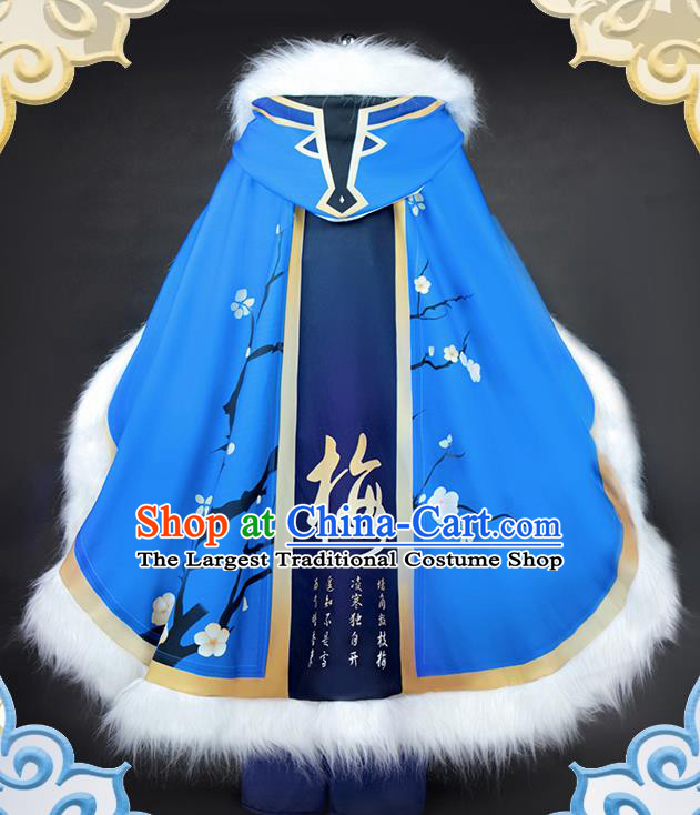 Chinese Traditional Cosplay Swordsman Costumes Ancient Knight Clothing for Men
