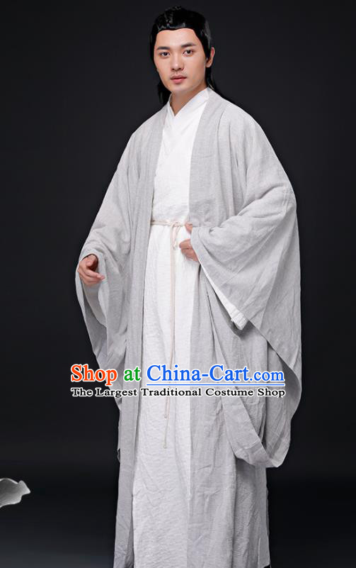 Chinese Ancient Nobility Childe Clothing Traditional Jin Dynasty Confucian Scholar Costumes for Men