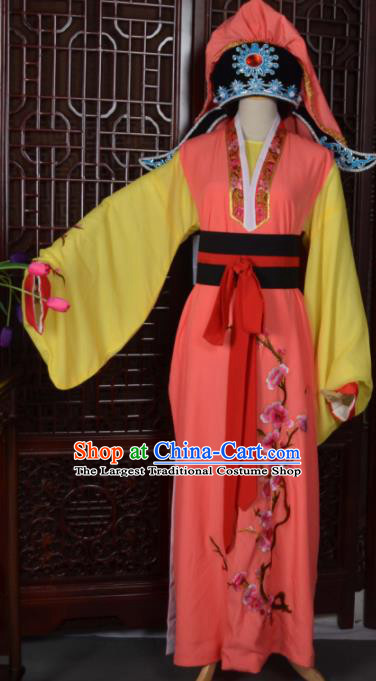 Top Grade Chinese Beijing Opera Costumes Peking Opera Niche Embroidered Robe and Hat for Adults