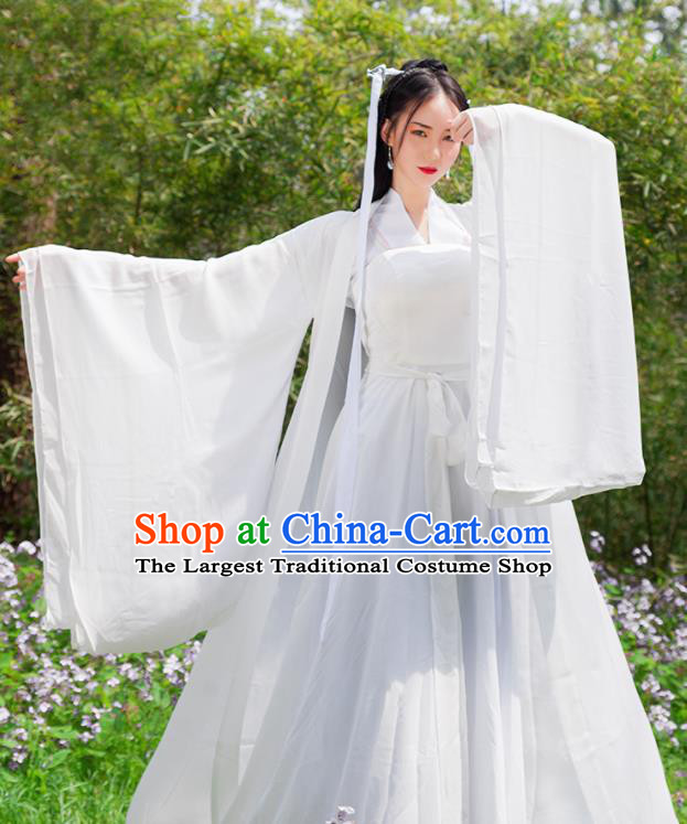 Chinese Ancient Swordswoman Little Dragon Maiden Hanfu Dress Traditional Song Dynasty Drama Knight Costumes for Women