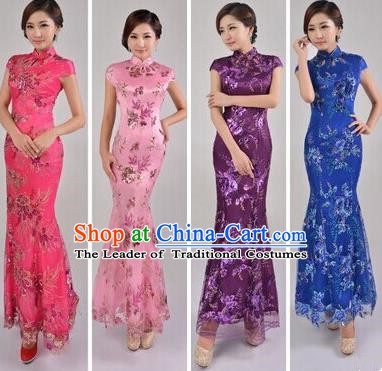 Traditional Chinese National Costume Republic of China Qipao Cheongsam Dress for Women