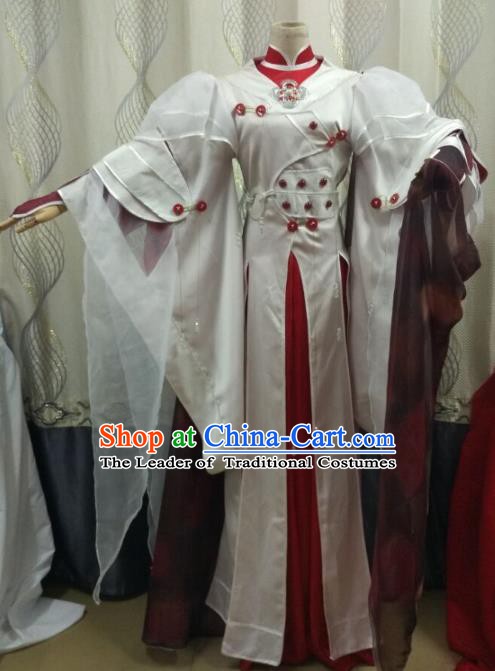 Traditional China Ancient Cosplay Swordsman Costume Fancy Dress Fairy Dress for Women