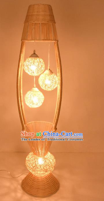 Traditional Chinese Rattan Floor Lanterns Handmade Lantern Ancient Lamp