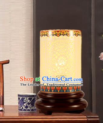 China Handmade Ceramics Desk Lantern Ancient Lanterns Traditional Lamp