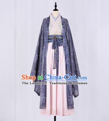 Traditional Chinese Ancient Costume China Wedding Dress Ancient Jin Dynasty Hanfu Princess Clothing