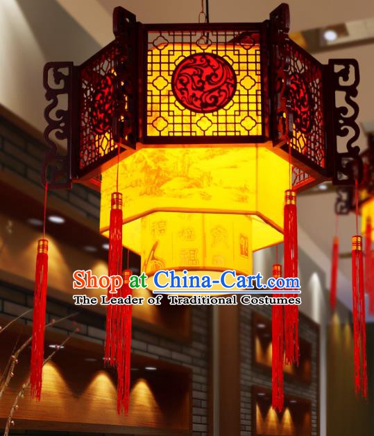 Traditional Chinese New Year Palace Lantern Handmade Hanging Lanterns Ancient Lamp