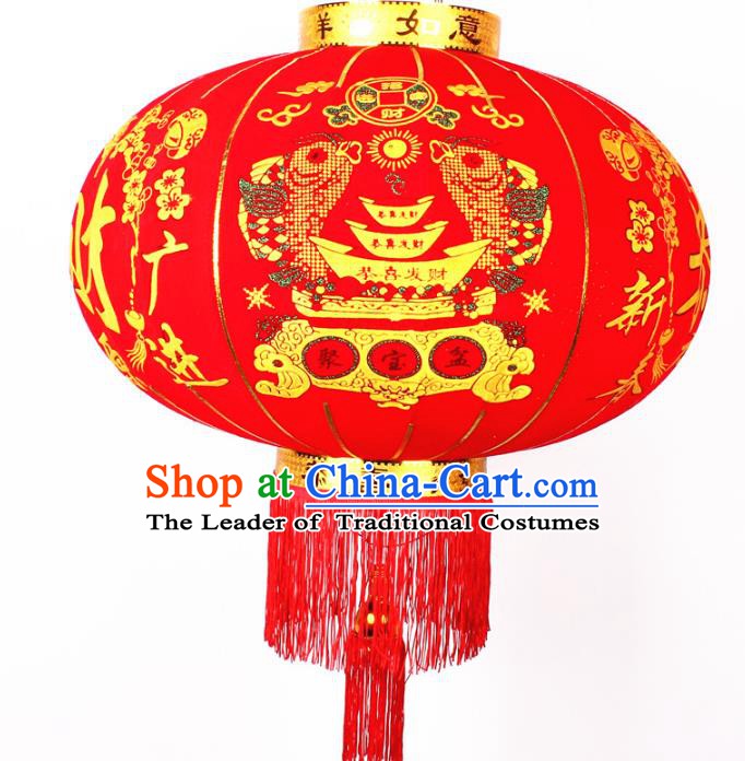 China Handmade New Year Rich Lanterns Traditional Chinese Red Palace Lantern Ancient Lanterns