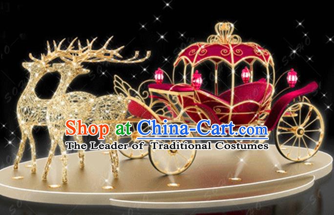 Traditional Elk Light Show Decorations Lamps Stage Display Lamplight LED Lanterns