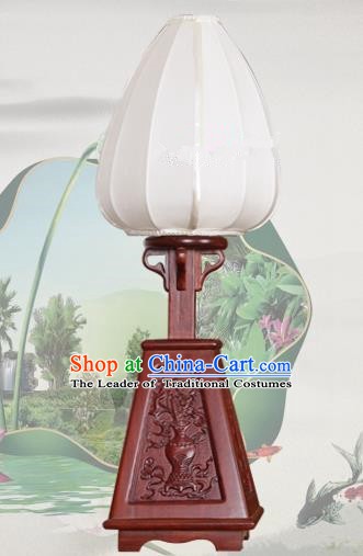 Handmade Traditional Chinese Lantern Desk Lamp White Silk Lanern New Year Lantern