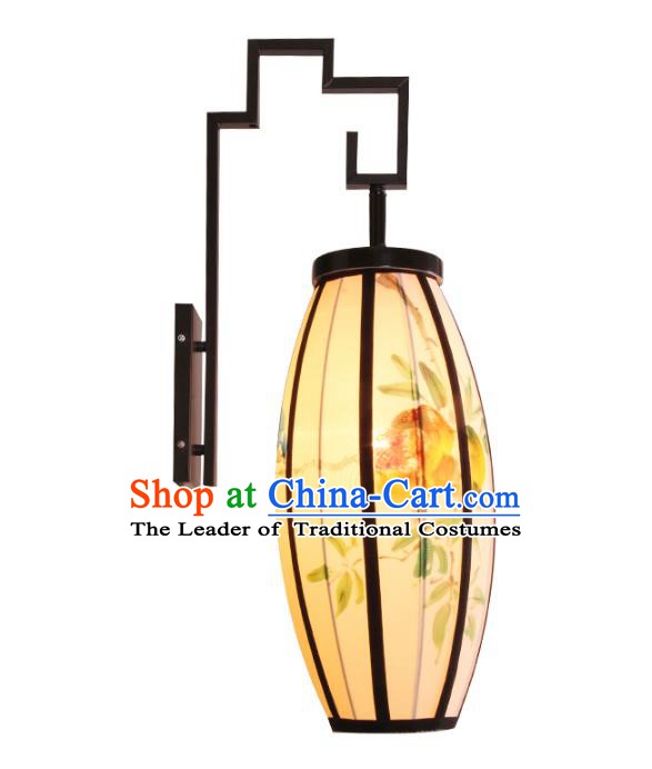 Handmade Traditional Chinese Lantern Wall Lamp Hand Painting Lantern