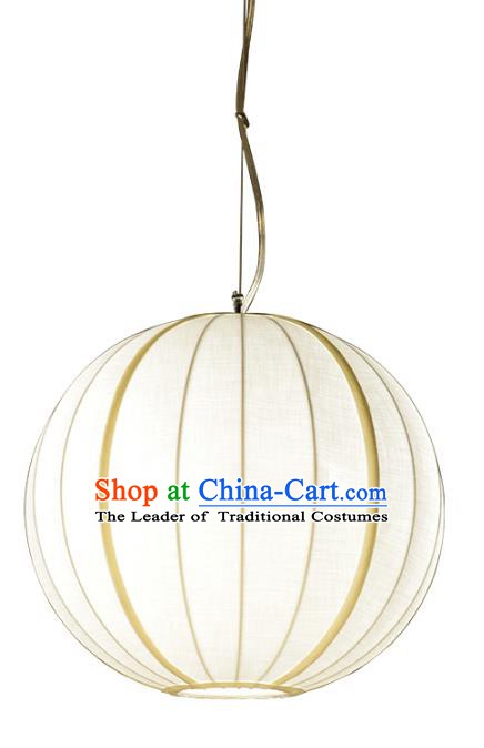 Traditional Chinese Ancient Palace Lantern Ceiling Lamp Round Lanern