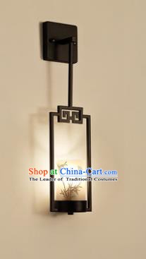 Handmade Traditional Chinese Lantern China Style Printing Bamboo Wall Lamp Electric Palace Lantern