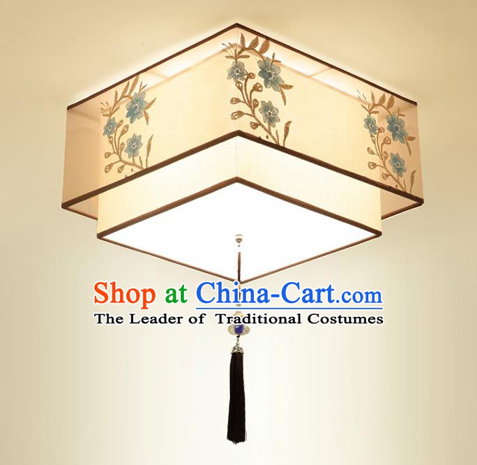 Traditional China Handmade Square Lantern Ancient Lanterns Palace Ceiling Lamp