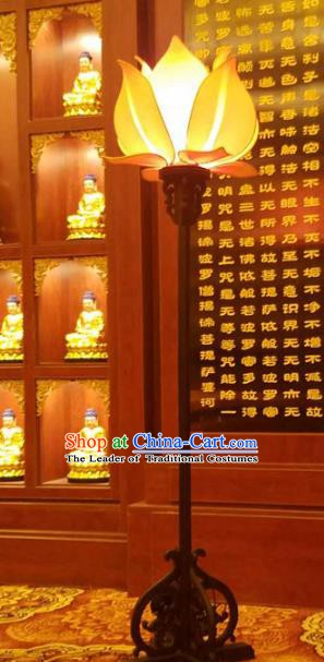 Asian China Handmade Wood Floor Lanterns Traditional Ancient Lotus Palace Lantern