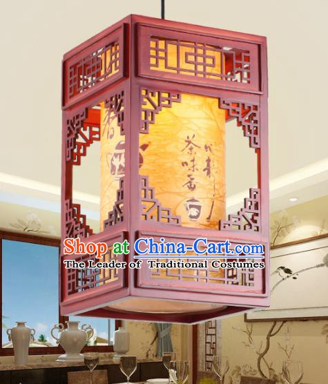 Chinese Handmade Printing Lantern Traditional Palace Ceiling Lamp Ancient Hanging Lanterns