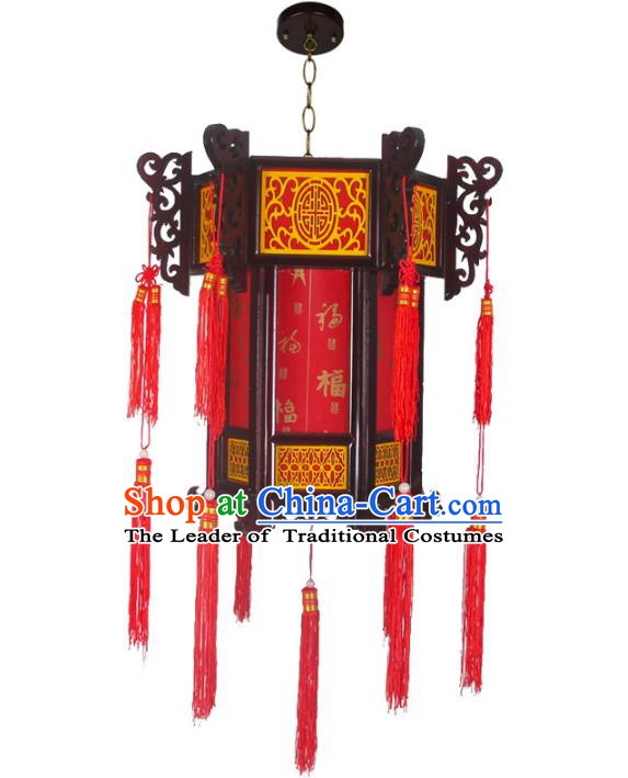 Chinese Handmade Palace Hanging Lantern Traditional Lantern Festival Ceiling Lamp Ancient Lanterns