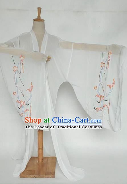 China Tang Dynasty Palace Lady Costume Ancient Princess Embroidered Dragonfly Cardigan for Women
