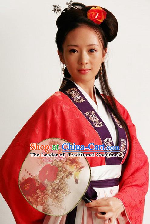 Chinese Ancient Novel Dream of the Red Chamber Young Lady Second Sister You Costume
