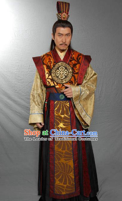 Traditional Chinese Ancient Ming Dynasty Prince Yan Zhu Di Replica Costume for Men