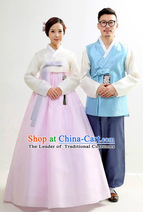 Korean Traditional Costumes Ancient Korean Hanbok Bride and Bridegroom Costumes Complete Set