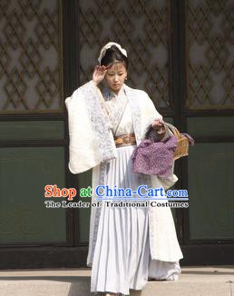 Chinese Ancient Song Dynasty Village Women Wife of Litterateur Su Shi Wang Runzhi Replica Costume for Women