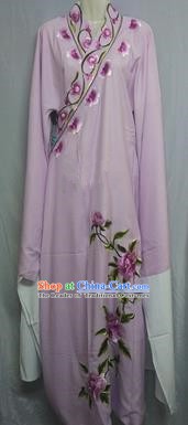 China Beijing Opera Lang Scholar Niche Costume Purple Embroidered Peony Robe for Adults