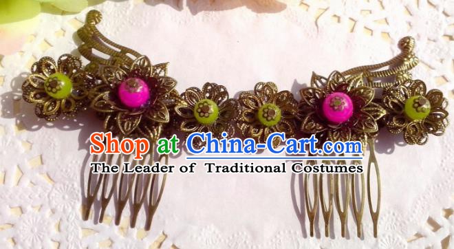Chinese Ancient Hair Accessories Hanfu Hairpins Butterfly Hair Comb for Women