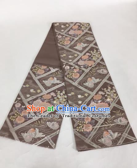 Japanese Traditional Kimono Belts Brocade Waist Accessories Ancient Yukata Waistband for Women