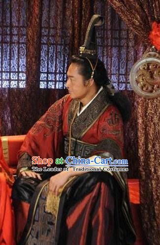 Ancient Chinese Spring and Autumn Period Wu State King Fu Chai Replica Costumes for Men