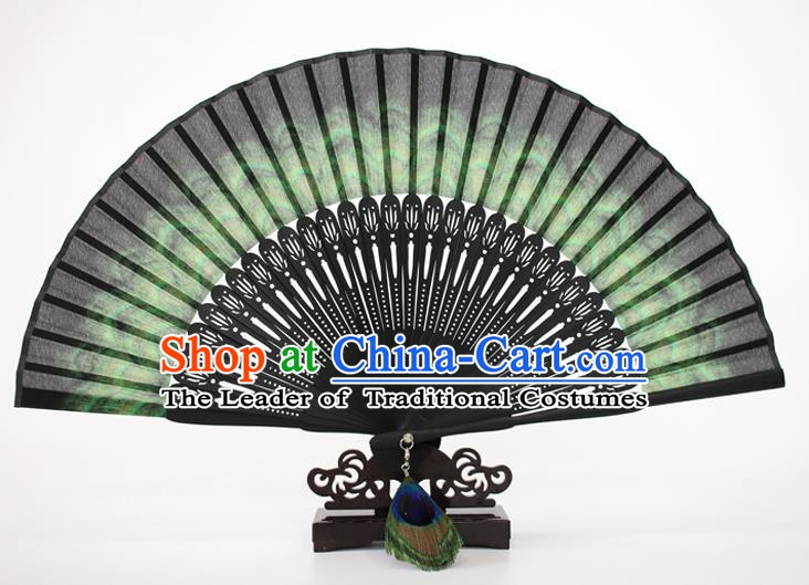 Chinese Traditional Artware Handmade Folding Fans Silk Accordion Fans
