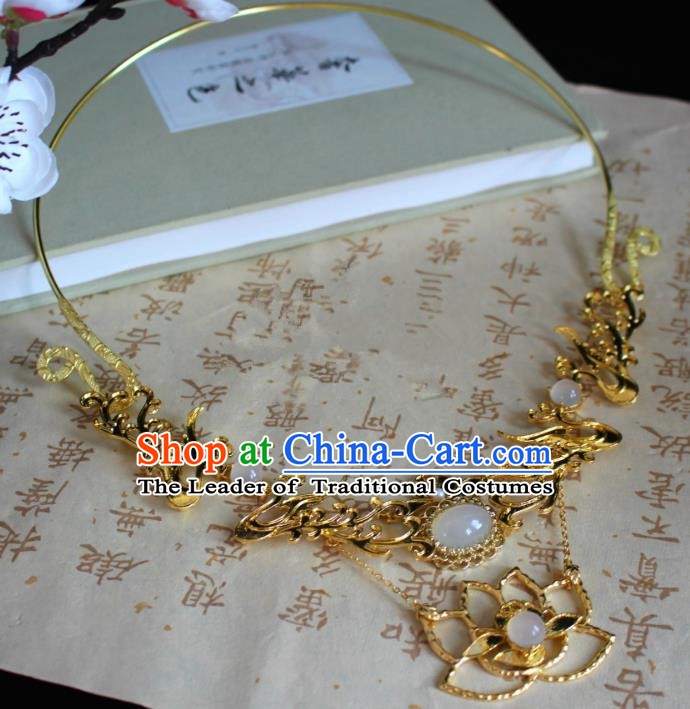 Chinese Handmade Classical Accessories Phoenix Necklace Hanfu Necklet for Women