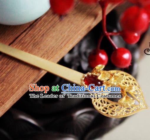 Chinese Handmade Classical Hair Accessories Hairpin Hair Stick Hanfu Agate Hairpins for Women