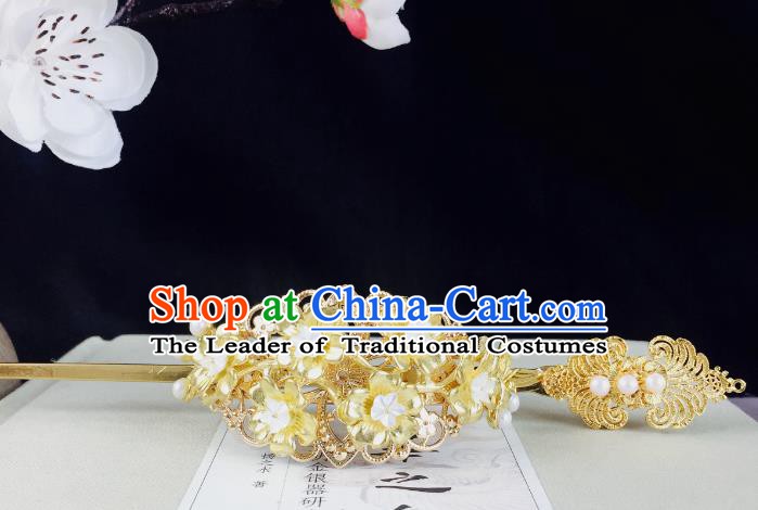 Chinese Handmade Classical Hair Accessories Hairdo Crown Hairpins Hair Stick for Women