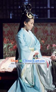Chinese Ancient Chu Kingdom Princess Mi Shu Hanfu Dress Embroidered Replica Costume for Women