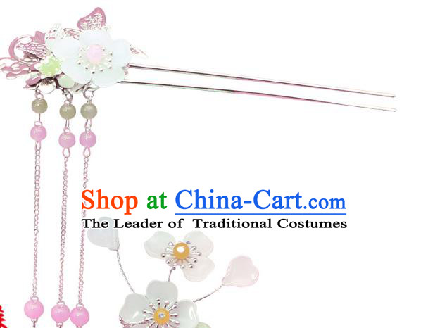 Chinese Ancient Hair Accessories Hanfu Hair Clips Traditional Tassel Hairpins Headwear for Women