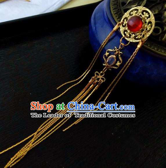 Chinese Traditional Ancient Hair Accessories Classical Brass Hairpins Hanfu Hair Stick for Women