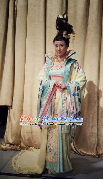 Chinese Tang Dynasty Palace Infanta Hanfu Dress Ancient Nobility Lady Embroidered Costumes for Women