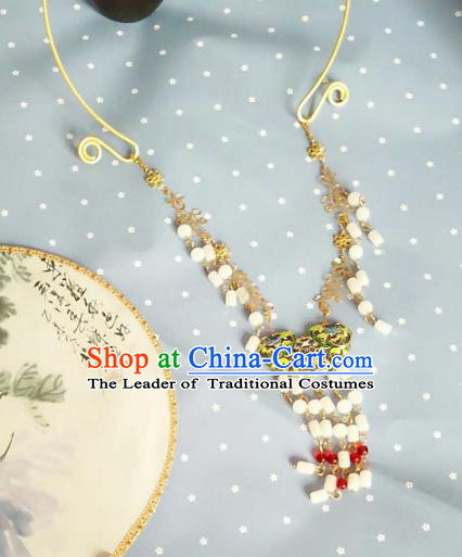 China Ancient Palace Accessories Classical Necklace Chinese Traditional Hanfu Necklet for Women