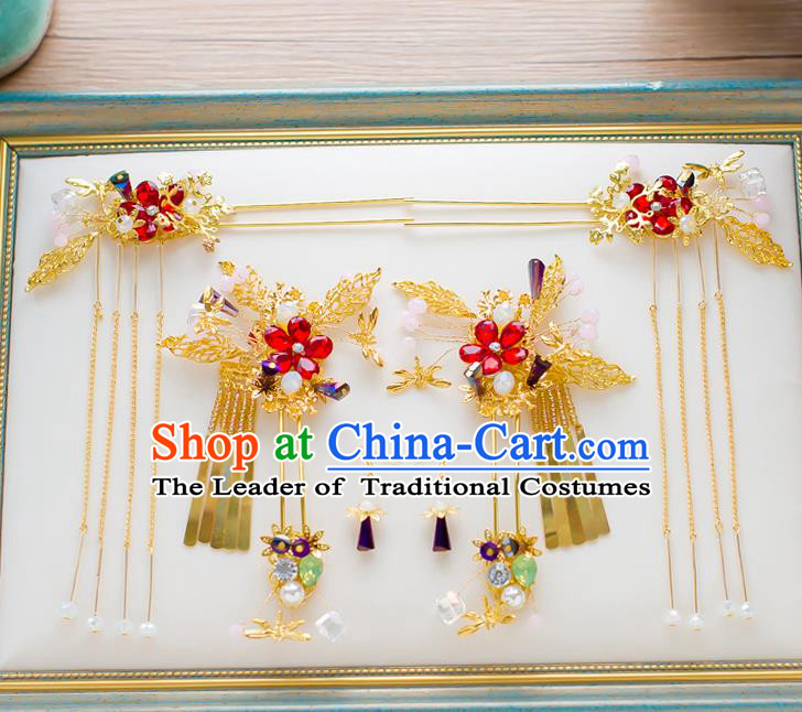 Chinese Ancient Style Hair Jewelry Accessories Cosplay Hairpins Headwear Hair Crown Headdress for Women