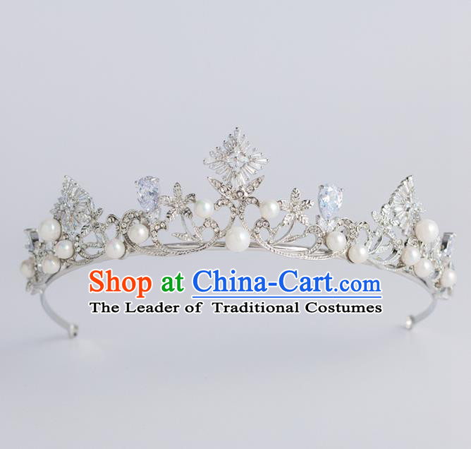 Baroque Princess Zircon Royal Crown Bride Classical Hair Accessories Wedding Imperial Crown for Women