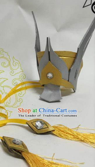Chinese Traditional Handmade Nobility Childe Swordsman Hair Accessories Ancient Knight Hairdo Crown Headwear for Men