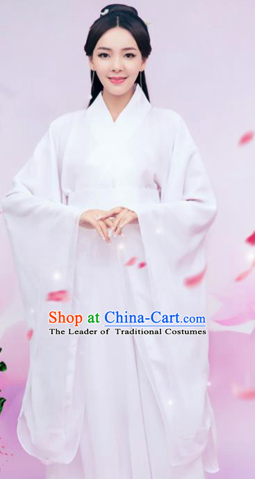 Chinese Ancient Swordswoman Hanfu Dress Traditional Han Dynasty Princess Embroidered Costume for Women