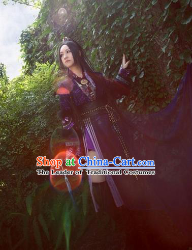 Chinese Ancient Cosplay Female Assassin Costumes Ming Dynasty Swordswoman Hanfu Dress for Women