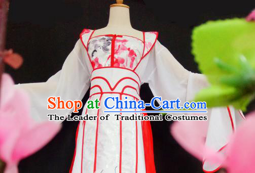 Chinese Ancient Cosplay Princess Fairy Costume Traditional Song Dynasty Princess Hanfu Dress for Women