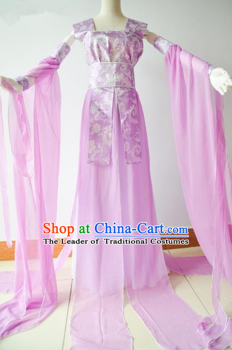 Chinese Traditional Tang Dynasty Palace Lady Dance Hanfu Dress Ancient Fairy Embroidered Costume for Women