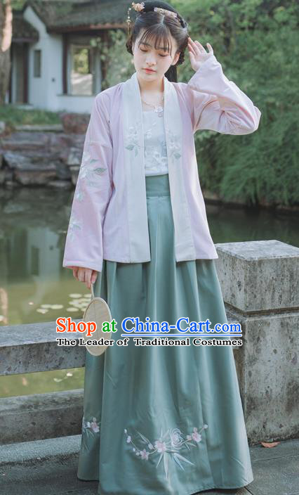 Chinese Traditional Song Dynasty Nobility Lady Costumes Ancient Court Maid Clothing for Women