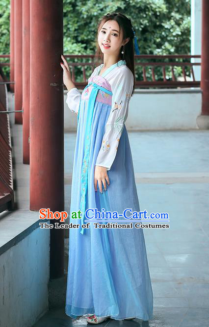 Chinese Ancient Palace Lady Hanfu Han Dynasty Imperial Concubine Queen Embroidered Historical Costumes