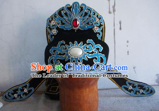Chinese Traditional Beijing Opera Niche Scholar Hats for Men