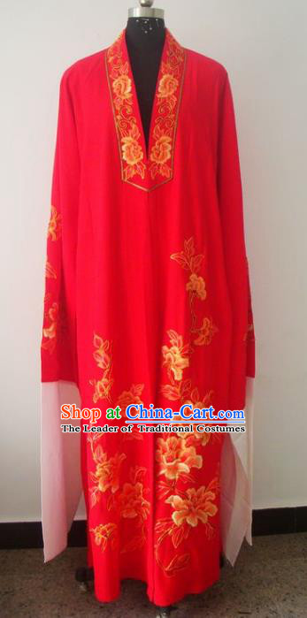 Chinese Traditional Beijing Opera Young Men Costumes China Peking Opera Niche Printing Silk Robe for Adults